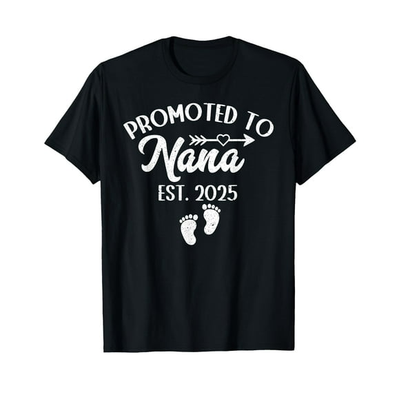 Promoted to Nana 2025 Grandma Est 2025 T-Shirt