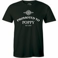 thumbnail image 1 of Promoted to Poppy EST. 2019 Crew Neck Men's Grandpa Gift Father's Day T-Shirt, 1 of 4