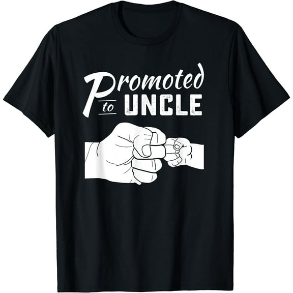Promoted to Uncle baby announcement Women men T-Shirt Black 3X-Large