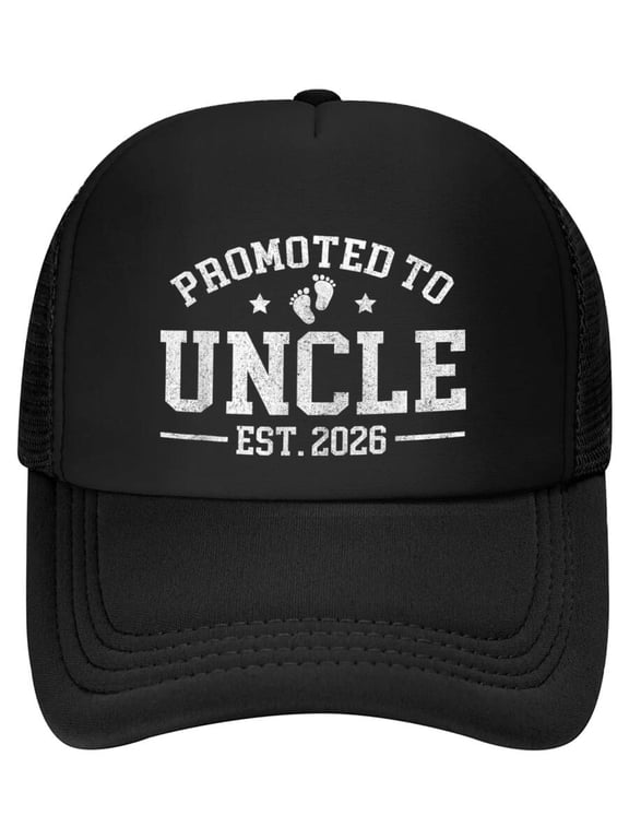 Promoted to Uncle est. 2026 Baby Announcement for Uncle Baseball Cap