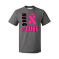 thumbnail image 1 of Promotion & Beyond Run For A Cure Breast Cancer Awareness Men's T-shirt, S, Charcoal, 1 of 2