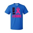 thumbnail image 1 of Promotion & Beyond Run For A Cure Breast Cancer Awareness Men's T-shirt, S, Royal, 1 of 2