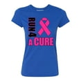 thumbnail image 1 of Promotion & Beyond Run For A Cure Breast Cancer Awareness Women's T-shirt, L, Royal, 1 of 2