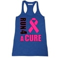 thumbnail image 1 of Promotion & Beyond Run For A Cure Breast Cancer Awareness Women's Tank Top, L, H. Royal, 1 of 2