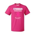 thumbnail image 1 of Promotion & Beyond Stronger Together Breast Cancer Awareness Men's T-shirt, 2XL, Cyber Pink, 1 of 2