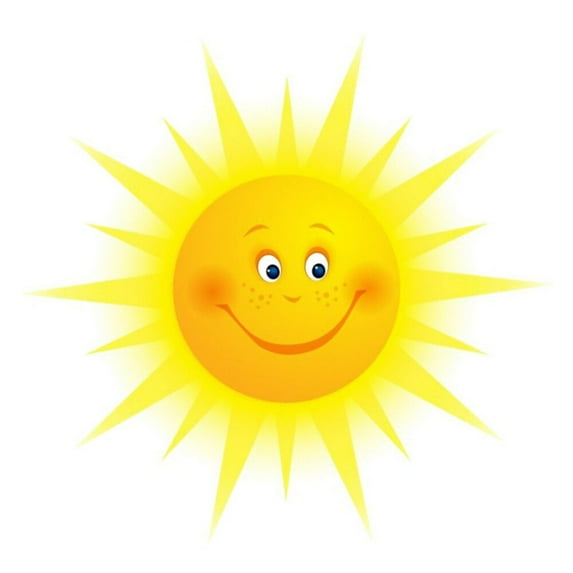 Promotion!!!Cartoon Sun Door Stickers Children's Room Wall Decoration Stickers Pvc Wall Stickers Self-Adhesive