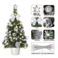 thumbnail image 1 of Promotion Clearance! 17.7 Inch Romantic Christmas Tree Tabletop Trees Crafts Mini Xmas Tree for Dining Table Office Tabletop Display Holiday DIY Christmas Party Home Decor, 1 of 7