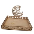 thumbnail image 1 of Promotion Clearance Festival Party Decor Moon Star Wooden Ramadan Decoration for Home Ramadan Kareem Gifts Food Tray, 1 of 6