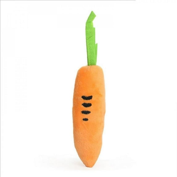 Promotion Clearance Pet Dog Carrot Shape Chew Toys with Funny Face Pet Dog Cat Teeth Cleaning Training Toys Puppy Soft Plush Squeak Accessories