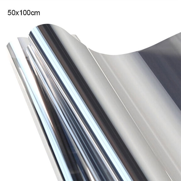 Promotion Clearance! Window Film Privacy One Way Mirror Glass Tint Heat Control Sun UV Blocking Door Sticker Reflective Static Cling Cover for Home Blue