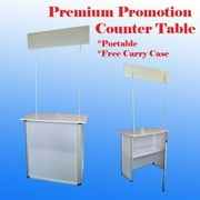 Promotion Counter Table Kiosk Aluminum Frame Display Supermarket Demo Display