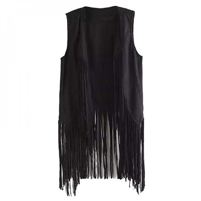 Promotion! Fringe Vest Women Leather Suede Vest Tassels