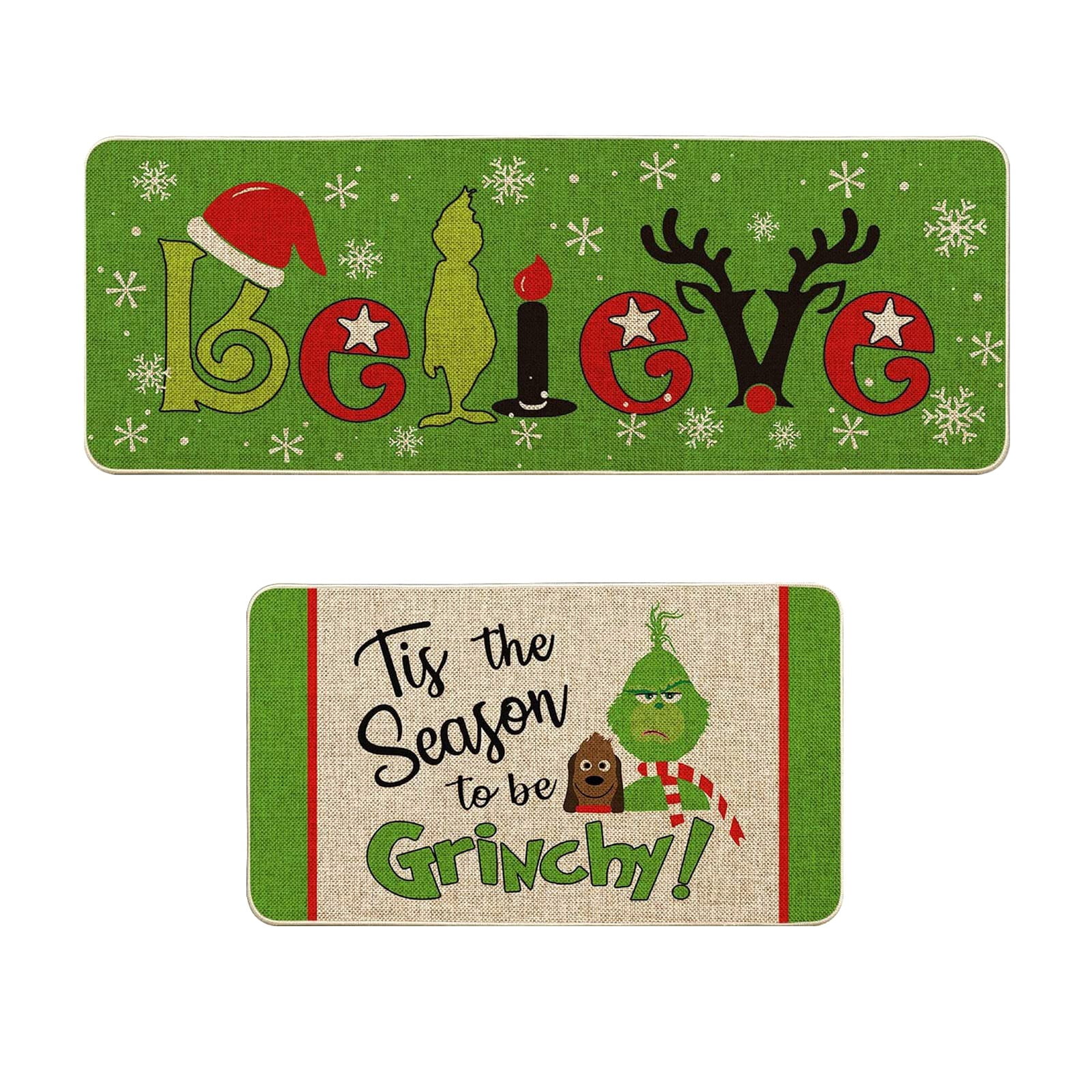 Promotion Grinch! Christmas Decorations Grinch Dinosaur Door Mat