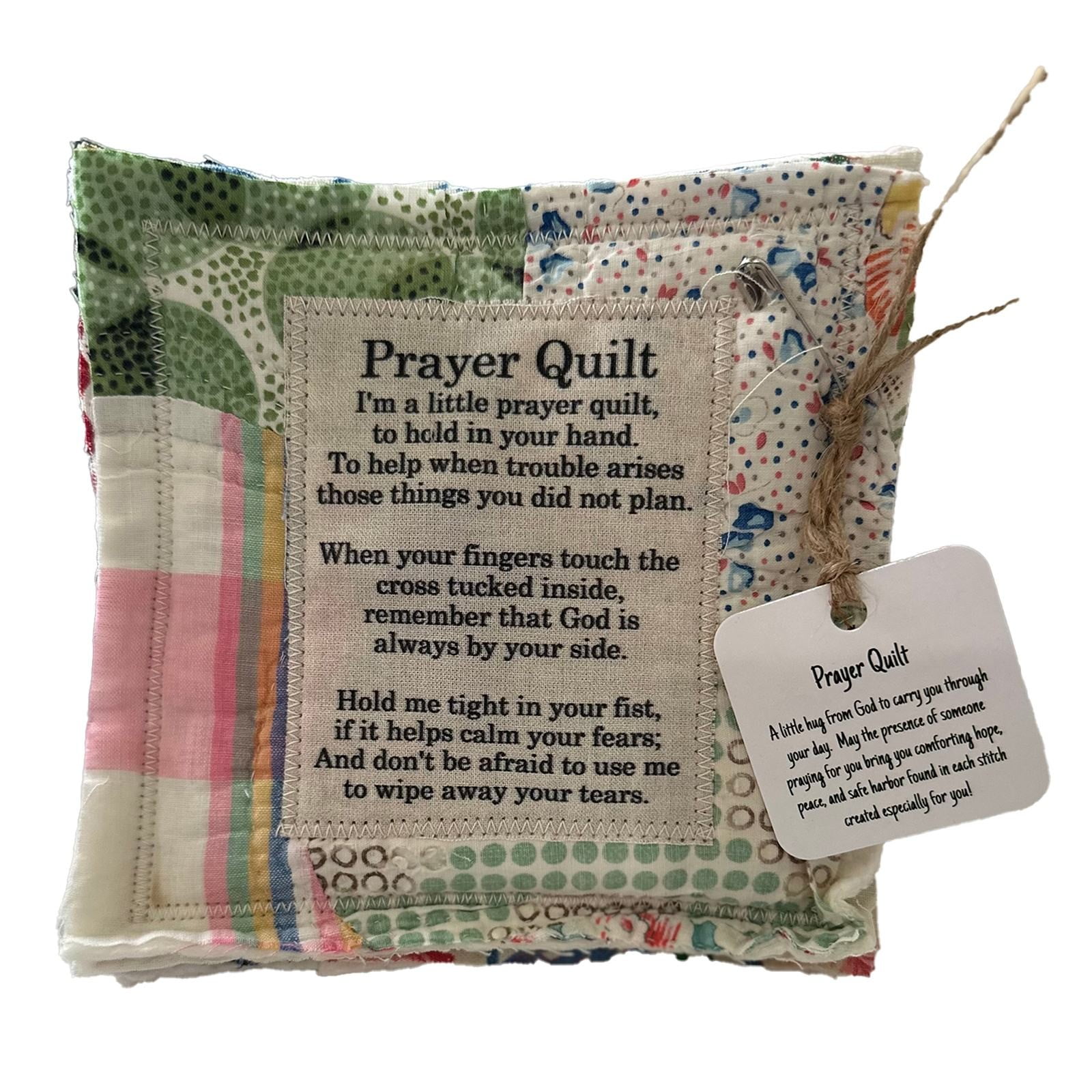 Promotion! Prayer Quilt With Inside Handmade Sew Individually Colorful