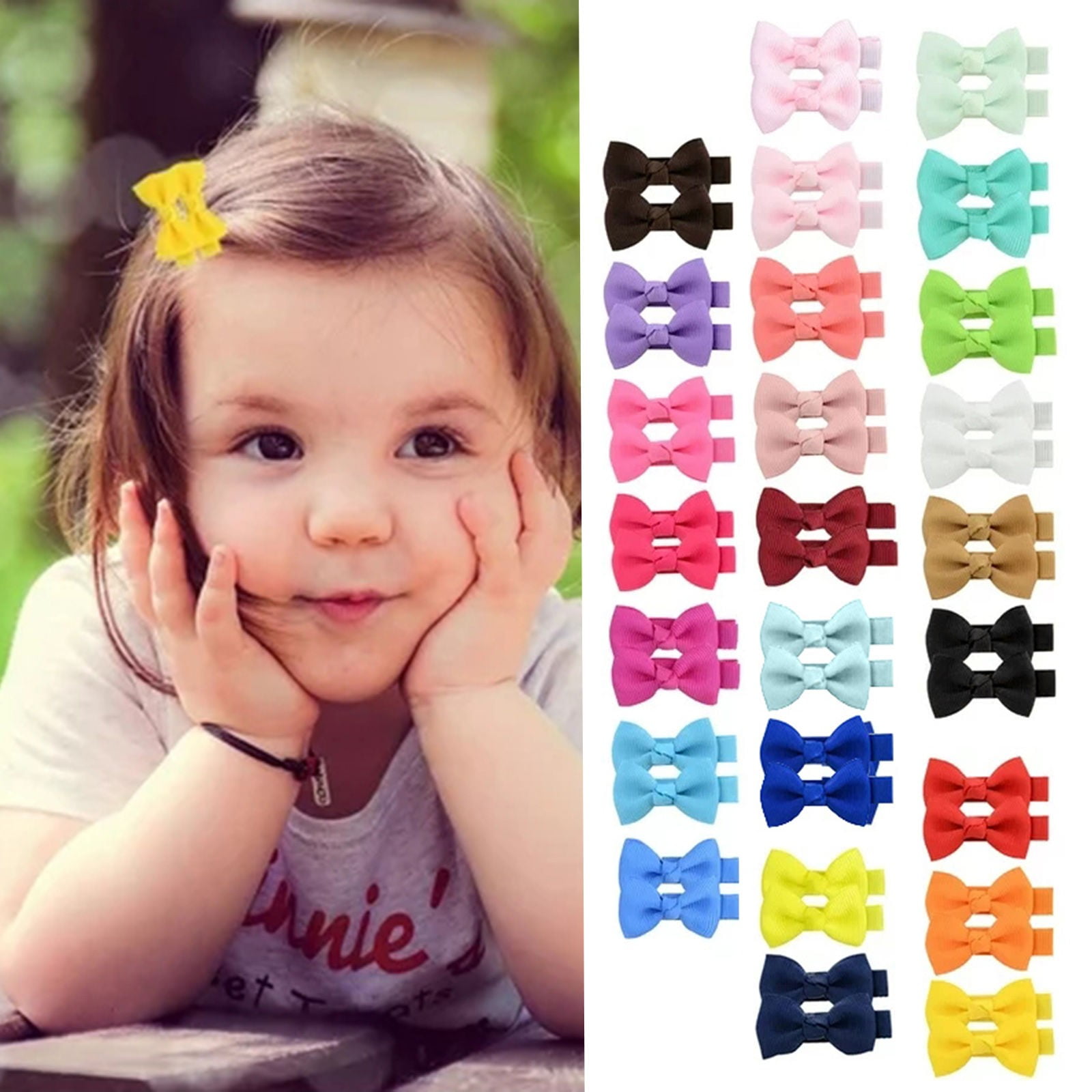 Barrettes Velcro Bows For Newborns Velcro Hair Bows For Baby Girls