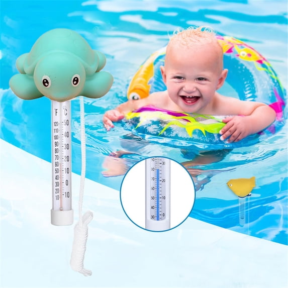Promotion Sale! Huayishang Thermometer Floating Pool Animal Hydrotherapy Pool Accessories Aquarium for Outdoor and Indoor Swimming Pool Spa Hot Tub 10Ml, Household Thermometer Clearance Sale Blue
