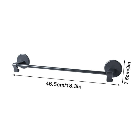Promotion Sale! Nomeni Household Hooks Towel Rack for Kitchen, Bathroom, Laundry, Wall Mount, Organizer Towel Holder Clearance Sale Black