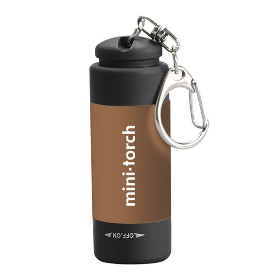 1*Flashlight Clearance! Nomeni Mini-Torch 0.3W 25Lum Usb Rechargeable Led Torch Night Flashlight Keychain, Apartment Essentials Promotion Sale! Coffee