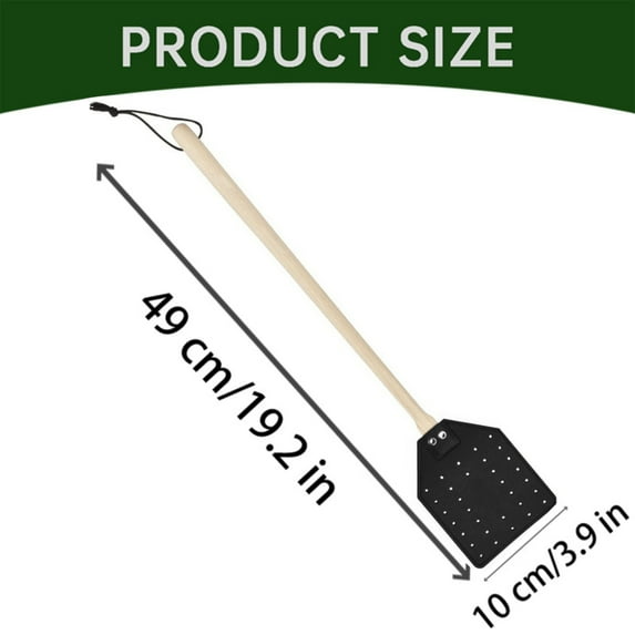 Promotion Sale! Nomeni Mosquito Killer Sturdy Leather Fly Swatter for Indoors Heavy Duty Flyswatter with Wooden Handle Fly Swatters with Hanging Rope Clearance Sale Brown