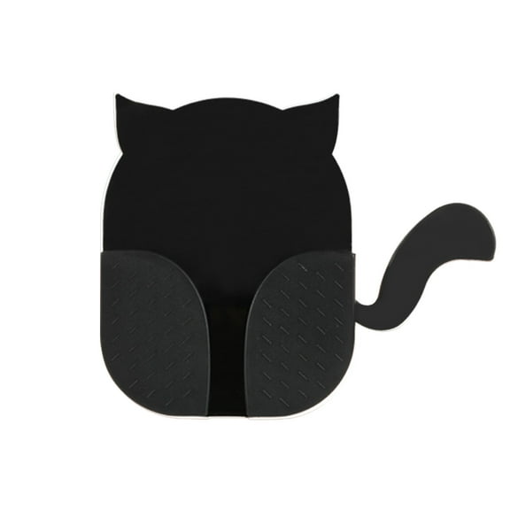 Promotion Sale! Nomeni Storage Case Wall-Mounted Storage Box Cat-Shaped Storage Rack Remote Control Panel Storage Box, Home Textile Storage Clearance Sale Black