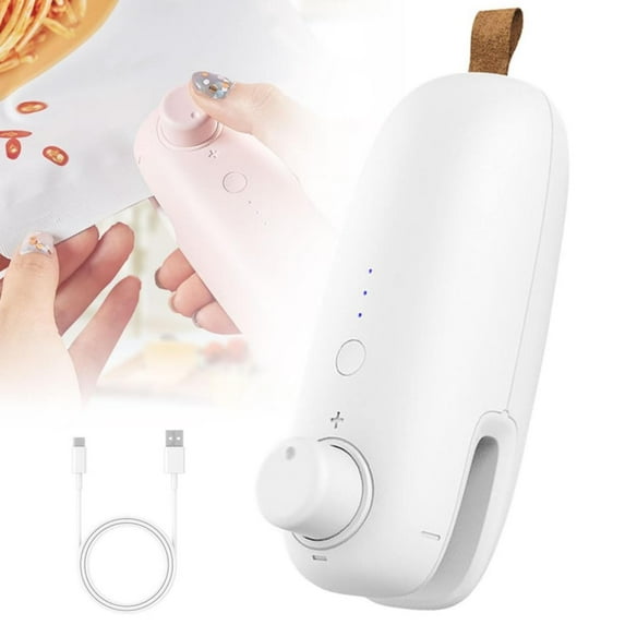 Promotion Sale! Sealing Equipment 2024 Upgrade Mini Bag Sealer Portable Heat Vacuum Sealers Food Sealer Bag Sealing Machine for Plastic Snack Bags 2 in 1 Usb Rechargeable Chip Bag Sealer Heat Seal
