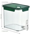 thumbnail image 1 of Promotion Sale! Storage Container Drink Dispenser for Fridge 2.5L Beverage Dispenser with Lid and Plastic Clear Lemonade Juice Container with Faucet for Home Picnic Camping Party Clearance Sale Grey, 1 of 9