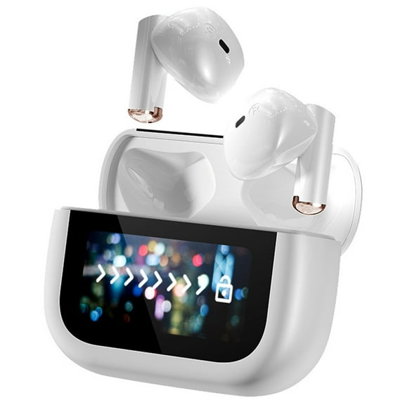 Promotion Wireless Bluetooth Earbuds Full Screen Bass Sound Bluetooth Headphones with Mic True Wireless In-Ear Earphones Noise-Canceling Earbuds for Tablet Laptop and Phone Christmas Wrapping