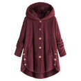 thumbnail image 1 of Promotion!Women Fleece Hoodie Sweatshirt Pullover Jacket Coat Plush Hooded Coat Long Sleeve Fuzzy Fleece Overcoat, 1 of 9