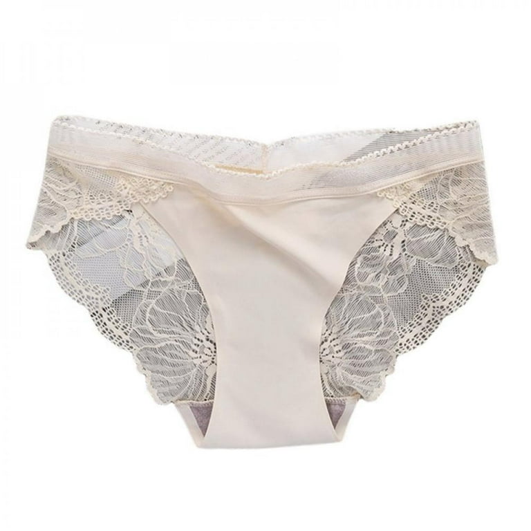 Promotion!Women's Lace Underwear Breathable Cotton Underwear Triangle Panty  Cotton Lace Briefs Panties