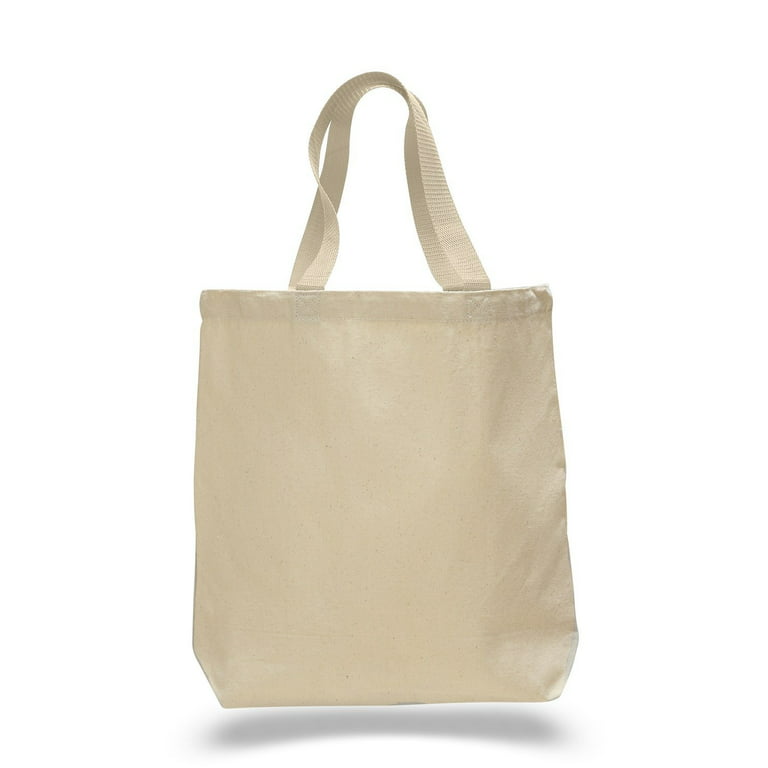 Plain Natural Shopping Shoulder Tote Shopper Bags 100% Cotton Canvas  Grocery Bag