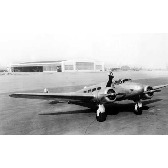 Promotional Shot For The Lockheed Electra Airplane History (24 x 18)