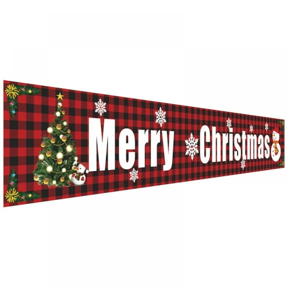 Promotions! Merry Christmas Banner Decoration For Garden Walls Fences Durable Yard Decoration Christmas Happy New Year Banner Xmas Decor