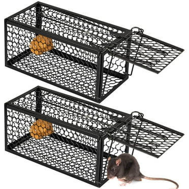 Off Promotions! Mouse Catcher, Trap Trap Trap Squirrel Trap Small Live Animal Trap Voles Hamsters Live Cage Cage Trap for Mice Easy to Catch and Release, Home Essentials Clearance