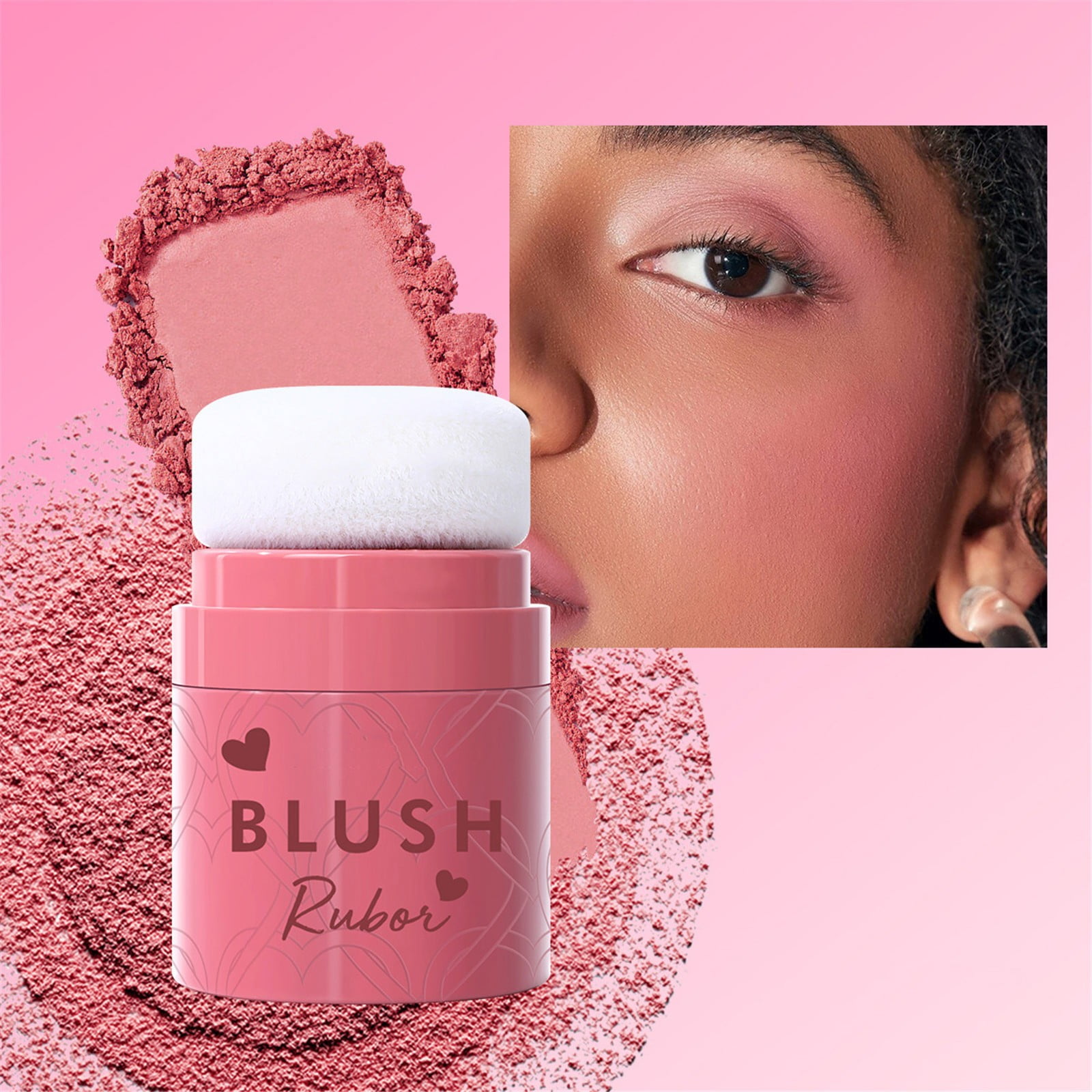 Promotions！ Sponge Head Powder Blusher and Durable Makeup Without
