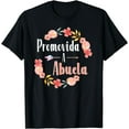 thumbnail image 1 of Promovida A Abuela Spanish Pregnancy Announcement Floral T-Shirt, 1 of 4