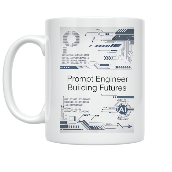 Prompt Engineer Building Futures - Tech Enthusiast - 11 oz Ceramic Coffee Mug
