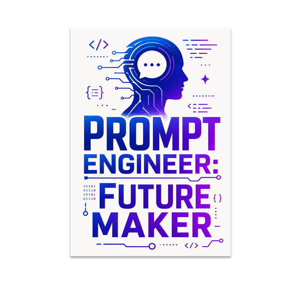 Prompt Engineer: Future Maker - Tech Enthusiast - 13x19 Poster Print