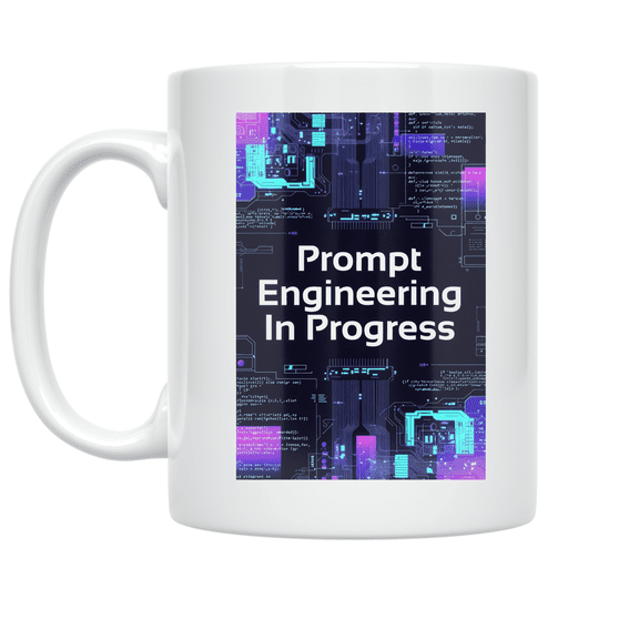 Prompt Engineering In Progress - Tech Enthusiast - 11 oz Ceramic Coffee Mug