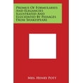 thumbnail image 1 of Promus Of Formularies And Elegancies Illustrated And Elucidated By Passages From Shakespeare (Paperback), 1 of 1