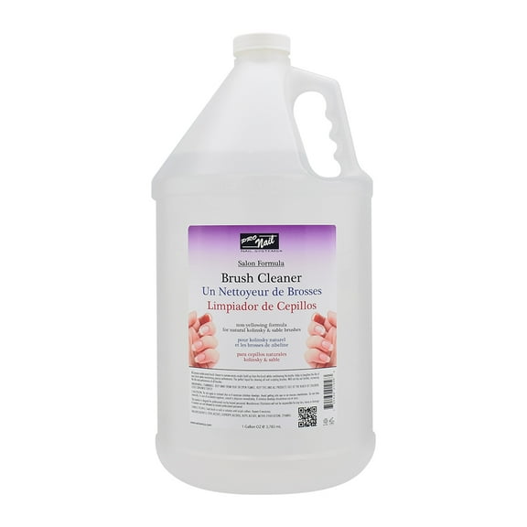 Pronail Brush Cleaner - Cleanses and Sanitizes Brushes, Prolongs Brush Life - 128 oz