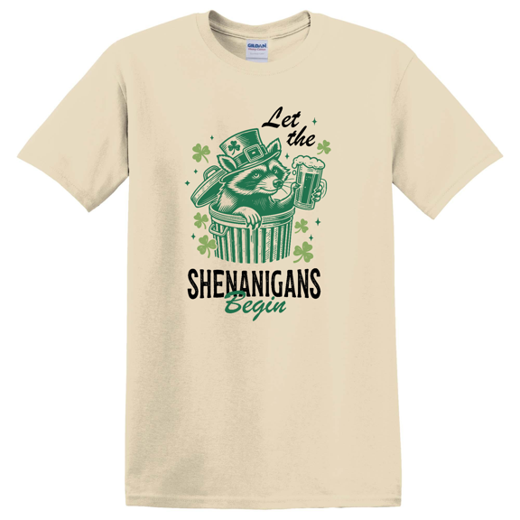 Prone To Shenanigans And Malarkey Shamrock Irish Racc T-shirt