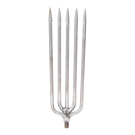 Prong Harpoon,Stainless Steel Fishing Spear,1 pcs Stainless Steel 5 Prongs Harpoon Gig Gaff Hook Barb Fish Spear for Outdoor Fishing Tackle