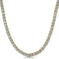 thumbnail image 1 of Prong Set 4MM CZ Gold 1 Row Bling Bling Tennis Chain, 1 of 1