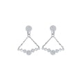 thumbnail image 1 of Prong Set Diamond Dangle Fashion Earrings in 14K White Gold (3/8 cttw, G-H, I2-I3), 1 of 2