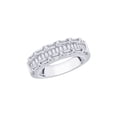 thumbnail image 1 of Prong Set Round and Baguette Cut Diamond Wedding Band in 14K White Gold (1 cttw, G-H, I2-I3), 1 of 2