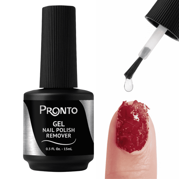Pronto Professional Gel Nail Polish Remover Salon-Grade Quick Peel Formula for UV Gel, Acrylic & Dip Powder Fast 35 Minute Removal, 15 ml