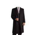thumbnail image 1 of Prontomoda Men's Single Breasted Luxury Wool Full Length Topcoat - Colors, 1 of 19