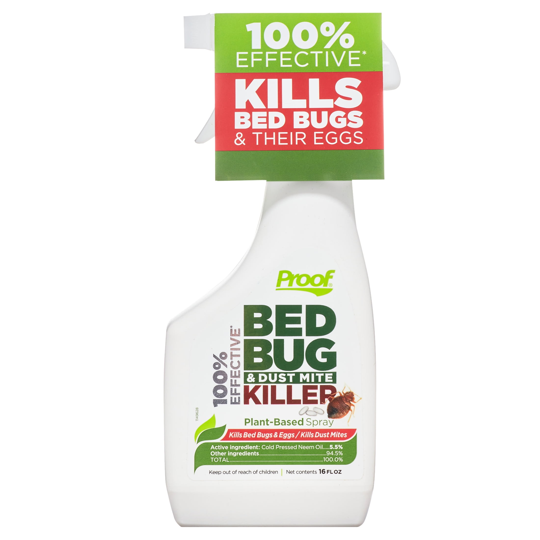 Proof 100 Effective Bed Bug Dust Mite Spray 16 Ounce Com