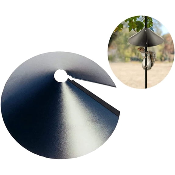 Proof Baffle, Wrap Around Squirrel Guard for Bird Feeder Pole. (14) -