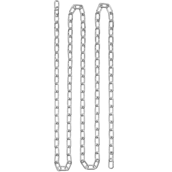 Proof Coil Chain, 3/16" x 250', 1100 lbs Safe Working Load, Zinc Plated Proof Tested Coil Chain with Two Quick Links, Galvanized Carbon Steel Link Chain for Towing, Hanging, Camping, Pet Towing